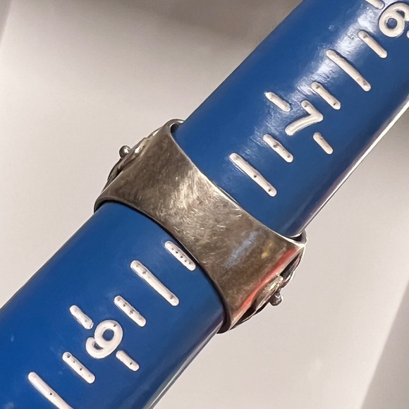 MERAN Vintage Southwestern Pink Mauve Pearl Ring Sterling Silver 925 - Picture 9 of 11